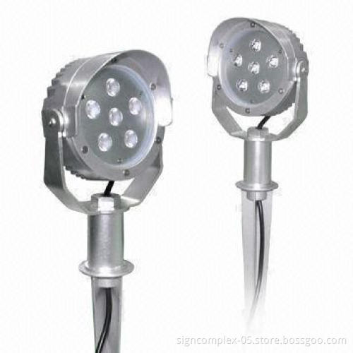 LED Garden Light with Patent Pending Design and >0.9 Power Factor, 6-piece LED Quantity
